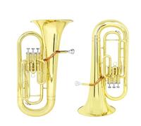 Eufonio Bb Flat Euphonium Tubo In Ottone Corpo 3 Tasti Baritono Corno Basso Set Di Strumenti Musicali Parti E Accessori(Type3 730P)