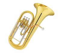 Eufonio Con Valvola A 3 Pistoni, Bocchino In Bronzo Fosforoso, Tubo In Rame Bianco, Con Custodia Kit Eufonio