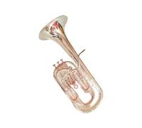 Eufonio Corno In Sib Chiave 3+1 Pistone Compensato Placcato Argento Con Custodia In Nylon E Strumenti Per Bocchino