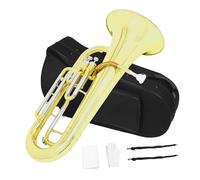 Eufonio Eufonio In Sib Corno Baritono Con Valvola Verticale A 3 Tasti Laccato Oro Accessori Per Strumenti Musicali
