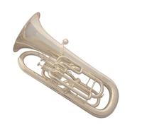Eufonio Per Strumenti Musicali Tuba Eufonio A Tre Supporti E Una Chiave Inclinata Placcato In Argento