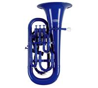 Classic Cantabile MardiBrass Euphonium Bb in plastica - 4 pistoni in alluminio - solo 2,2 kg di peso - con bocchino e custodia - blu