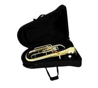 Eufonio Principianti Eufonio A 3 Tasti In Sib Con Corpo In Ottone. Gli Accessori Dello Strumento Includono La Cinghia.