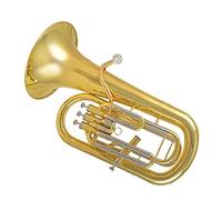 Eufonio Professionale Eufonio Con Valvola A Pistone 3+1, Tono Sib, Fosforo E Rame, Lacca Dorata, Con Custodia