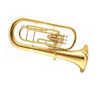 Eufonio Professionale Ottone Laccato Oro Corpo 3 Pistoni Valvola Tono Sib Eufonio Con Bocchino E Scatola Portaoggetti