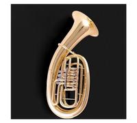 Eufonio Professionale Strumento A Corno Eufonio Con Valvola Rotativa In Ottone Placcato Oro Con Melodia B E 4 Tasti Con Accessorio