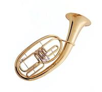 Eufonio Professionale Strumento Da Performance Eufonio In Si Bemolle Con Valvola A 3 Tasti In Ottone Placcato Oro Con Accessorio