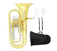 Eufonio Strumenti Musicali Bb Flat Euphonium Tubo In Ottone Corpo 3 Tasti Baritono Corno Basso Set Di Strumenti Musicali Accessori(Type1 730C)