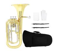 Eufonio Strumenti Musicali Eufonio 3 Tasti Verticale In Sib Tenore Corno Oro Argento Baritono Con Custodia Guanti Strumenti Musicali Ottone