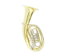 Eufonio Strumenti Musicali Eufonio A Quattro Tasti Piatti Corpo Professionale In Ottone Con Accessori Completi Salviette Guanti Borsa Per Il Trasporto(Type3 980)
