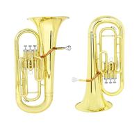 Eufonio Strumenti Musicali Principiante Bb Flat Euphonium Tubo In Ottone Corpo 3 Tasti Baritono Corno Basso Set Di Strumenti Musicali Parti(Type3 730P)