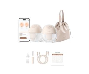 eufy by Anker Tiralatte E10, Tiralatte Elettrico Senza Mani, Controllo App | Ritmo Smart Custom, Estrazione Ospedaliera, Maggiore Produzione, Portatile, Anti Perdite, Silenzioso.