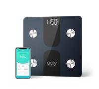 eufy C1 Bilancia Smart con Bluetooth, Grande Display LED, 12 Misurazioni, Analisi delle Composizione del Corpo con Peso/Grasso Corporeo/BMI/Fitness Body, Auto On/off, Superficie in Vetro Temperato