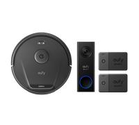 eufy Clean L60 Robot Lavapavimenti e Aspirapolvere + eufy Security Videocitofono C30 + Carte eufy Security smarttrack*2