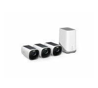 eufy Security eufyCam S330(eufyCam 3), telecamera wi-fi esternoi, telecamera pannello solare, risoluzione 4K, riflettore e visione notturna a colori, Nessun Costo Mensile, Kit di 2 telecamere