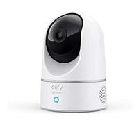 eufy Indoor Cam 2K Pan & Tilt Home Security Camera per la sorveglianza interna, umana e Pet AI, funziona con Assistenti vocali, Motion Tracking, Visione Notturna., Bianco