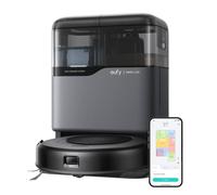 eufy robot aspirapolvere lavapavimenti con mappatura Omni C20 con stazione tutto in uno, svuotamento auto, lavaggio e asciugatura auto, 8,5 cm, design ultra piatto, 7.000 Pa, potente aspirapolvere
