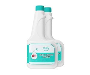 eufy RoboVac Hard Floor Cleaning Solution (2 Bottles), Compatible with all 2-in-1 RoboVacs, 16 FL oz / 473 ml, Floor Cleaner