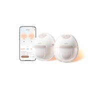 Eufy Security E20 Tiralatte Indossabile Riscaldato con 3 livelli HeatFlow™, aspirazione professionale, mani libere, controllo app, anti-perdite, silenzioso e compatto per uso col reggiseno