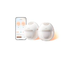 Eufy Security E20 Tiralatte Indossabile Riscaldato con 3 livelli HeatFlow™, aspirazione professionale, mani libere, controllo app, anti-perdite, silenzioso e compatto per uso col reggiseno