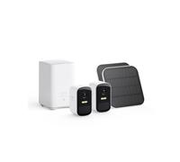 eufy Security eufyCam 2C Pro Kit 2 telecamera wifi esterno senza fili, telecamera pannello solare, con durata della batteria di 180 giorni, 2K, IP67, visione notturna, senza canone mensile