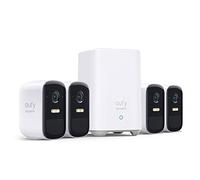 eufy Security eufyCam 2C Pro, telecamera wi-fi esterno, telecamera wifi esterno senza fili, risoluzione 2K, batteria durata di 180 giorni, compatibilità HomeKit, IP67, Nessun Costo Mensile, 4+1