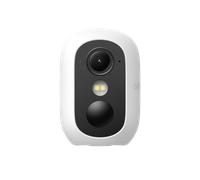 eufy Security eufyCam C35, videocamera wireless interna/esterna, montaggio magnetico, visione notturna a colori, archiviazione locale, nessun costo mensile, IP67, supporto pannello FV, Bianco