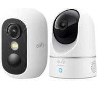 eufy Security eufyCam C35 Telecamere Wireless per Int/Est & IndoorCam E220 telecamera wifi interno (Confezione)