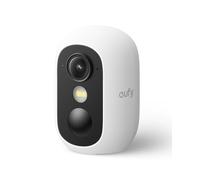 eufy Security eufyCam C35, videocamera wireless interna/esterna, montaggio magnetico, visione notturna a colori, archiviazione locale, nessun costo mensile, IP67, supporto pannello FV, Bianco