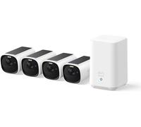 eufy Security eufyCam E40 4-Cam Kit (HomeBase 2), Telecamera di Sicurezza Wireless Solare da Esterno, Risoluzione 2K con Pannello Solare Integrato, Visione Notturna MaxColor,4+1