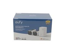 eufy Security eufyCam E40 Kit a 2 camme (HomeBase S380) Telecamera di sicurezza solare per esterni wireless, risoluzione 2K, visione notturna MaxColor, compatibile con HomeKit, archiviazione locale