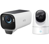 eufy Security eufyCam S3 Pro 4K telecamera wifi esterno senza fili Visione Notturna a Colori & IndoorCam E220 telecamera wifi interno(Confezione)