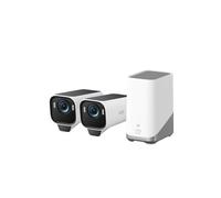 eufy Security eufyCam S3 Pro Kit da 2 telecamere di sicurezza solare per esterni senza fili con pannello solare, visione notturna a colori, 4K, Forever Power 2.0, riconoscimento facciale AI