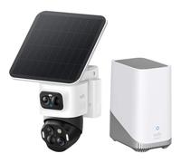 eufy Security eufyCam S4 & HomeBase 3(Confezione), Telecamera di Sicurezza FV Wireless da Esterno, Triplo Obiettivo Bullet-PTZ, 4K UHD, Panorama 360°, Zoom ×8, Visione Notturna a Colori