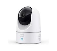 eufy Security IndoorCam telecamera wifi interno, 2K Pan & Tilt, Videosorveglianza con AI per Riconoscimento Persone/Animali, Assistenza Vocale, Visione Notturna, MicroSD non Inclusa
