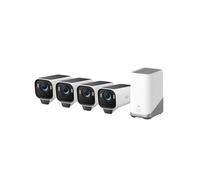 eufy Security S3 Pro 4+1 Kit, Telecamera Wi-Fi Esterno Senza Fili, 4K | Pannello Solare, Visione Notturna a Colori, Riconoscimento Facciale IA, Archiviazione Locale, Nessun Canone.