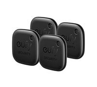 eufy Security SmartTrack Link (nero, confezione da 4) Key Finder compatibile con Apple Find My (iOS) Key Finder Bluetooth Tracker per auricolari e localizzatore di bagagli
