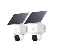 eufy Security SoloCam E30, 2 pezzi, telecamere di sicurezza wireless per esterni, telecamera solare per esterni wireless, panoramica a 360°, tracciamento AI, chiarezza 2K, senza canone mensile