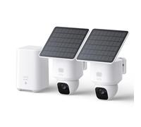 eufy Security SoloCam E30, Kit 2-Cam Pack, Telecamere di Sicurezza Wireless Esterni, Telecamera Solare Esterna Wireless, Pan 360°, Tracciamento AI, Chiarezza 2K, Nessun canone mensile, Memoria locale