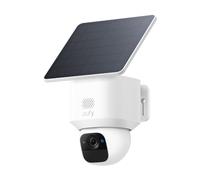 eufy Security SoloCam E30 telecamera wi-fi esterno senza fili, Alimentazione Solare, Panoramica a 360°, Tracciamento AI, 2K, Compatibile con HomeBase S380, Nessun Costo Mensile (Ristrutturato)