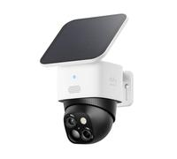 eufy Security SoloCam S340 3K telecamera pannello solare, telecamera wi-fi esterno senza fili, sorveglianza a 360°, Wi-Fi a 2,4 GHz, nessun costo mensile, compatibile con HomeBase 3