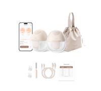 eufy Security: Tiralatte E10 Tiralatte elettrico senza mani a controllo via app, ritmo smart custom, estrazione ospedaliera per una maggiore produzione. Portatile, anti perdite e silenzioso.