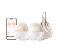 eufy Security Tiralatte portatile E10, hands-free elettrico con controllo app, ritmo intelligente personalizzabile, potenza di aspirazione di qualità ospedaliera per più latte, mobile, flange da 17-24