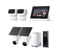 Eufy SoloCam E42 Kit 2 (HomeBase S380)+Telecamera per interni S350 Kit 2+Smart Display+Videocitofono E340