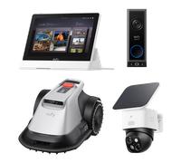 eufy SoloCam S340+eufy Smart Display+Videocitofono E340+Robot tagliaerba eufy E15 eufy SoloCam S340+eufy Smart Display+Videocitofono E340+Robot tagliaerba eufy E15