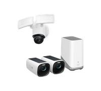 eufyCam S330 (eufyCam 3)+Floodlight Camera E340 Bianco