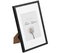 EUGAD Cornici, 13x18, Portafoto con Fronte in Plexiglass e Cornice in Legno, da Parete e da Tavolo, Decorazione per Soggiorno, Corridoio, Uffici, Nero