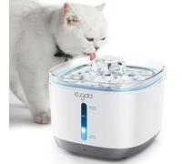 EUGAD Fontanella per Gatti Senza Fili, 2.5L Fontanella per Gatti Cani con Sensore, Distributore Acqua Gatti Acciaio Inox 304, 30dB Ultra Silenzioso,Filtraggio dei Peli Randagi,Batteria 5000 mAh
