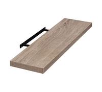 EUGAD Mensola a Muro, Scaffale a Parete 100cm, Colore Caffè Chiaro, MDF 1er