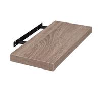 EUGAD Mensola a Muro, Scaffale a Parete 40cm, Colore Caffè Chiaro, MDF 1er